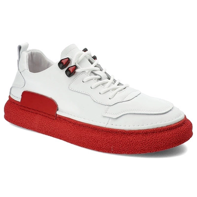 Sneakersy ARTIKER - 54A0247 Biało-Czerwony