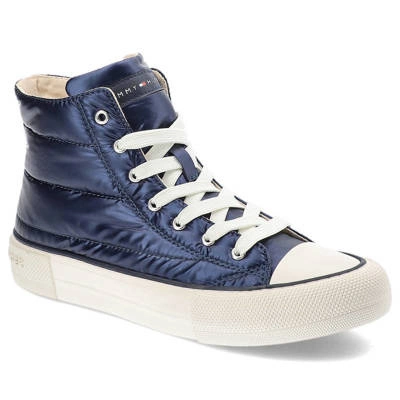 Trampki TOMMY HILFIGER - T3A9-32290-1437800-High Top Lace-Up Sneaker Blue 800