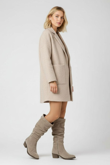 Zamszowe kozaki, niezbędny element zimowych stylizacji