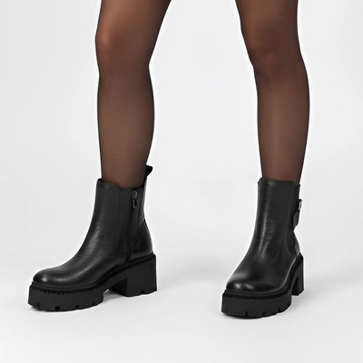 Botki ARMODO - 60490 V.Czarny+Cn.