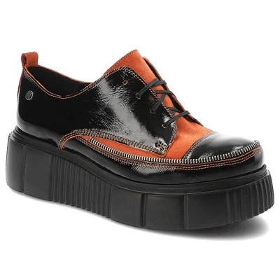 Halbschuhe MACIEJKA - 05740-18/00-1 Orange+Schwarz