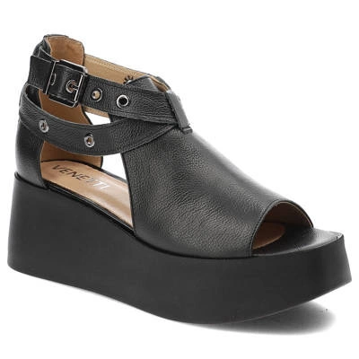 Sandały ARMODO - 1732 Czarny Groch