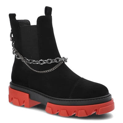 Botki KARINO - 3952/003-F Czarny