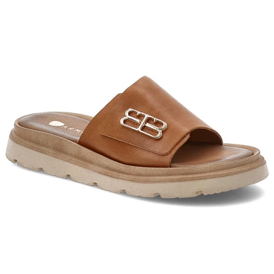 Klapki ARMODO - 40442 Bf.Brąz+Zł.