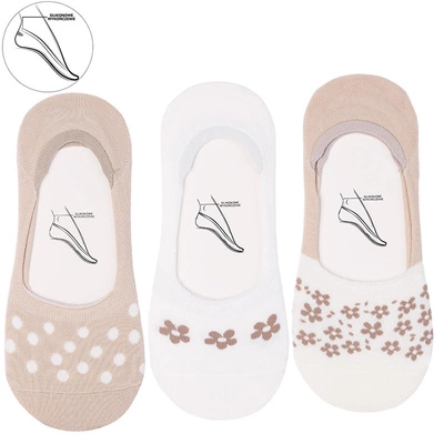 Baleriny MORAJ 3 Pary - CDB200-398 Mix Kolor