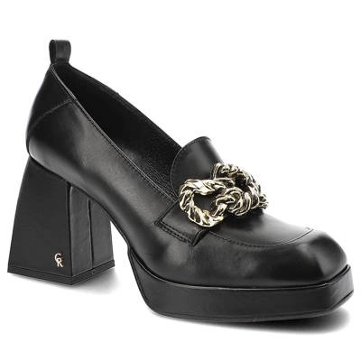 Półbuty CARINII - B7775_-E50-000-000-E61 Czarny