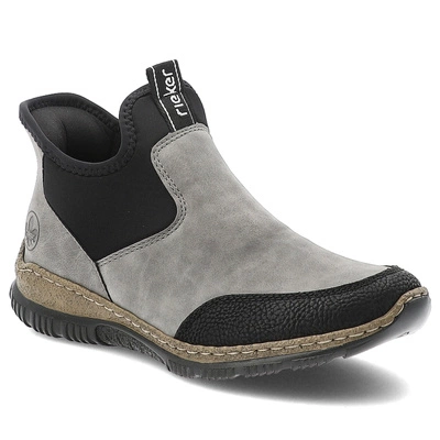 Botki RIEKER - N3280-42 Grey Combination