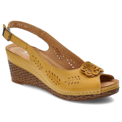 Sandały POLLONUS - 5-1521-006 Żółty
