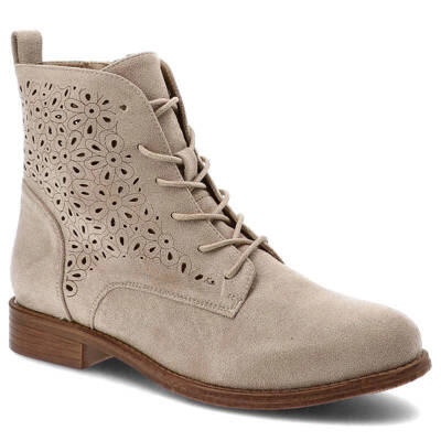 Botki S.BARSKI - HY66-136 Ivory