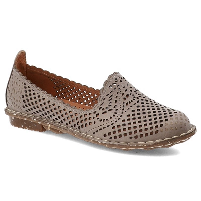 Baleriny RAVINI - 101 170-1 Capuccino 14