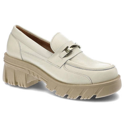 Półbuty LEMAR - 20110 T.Bianko + Zł