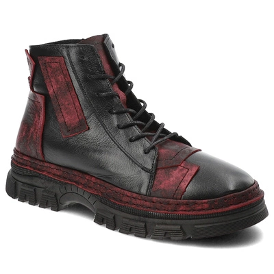 Botki RAVINI - VT20 Black-Red