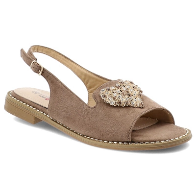 Sandały S.BARSKI - KV51-018 Taupe