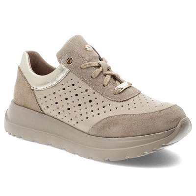 Sneakersy ARMODO - 5-1732-006 Vanilia Verona/Złoto