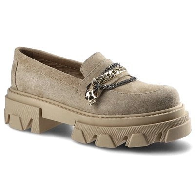 Półbuty CARINII - B5975_-O17-000-000-E33 Beż