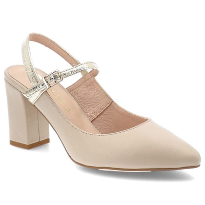 Czółenka ARMODO - 867/2/A Latte Lico/Złoty