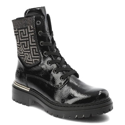 Botki RIEKER - 72607-00 Black Combination