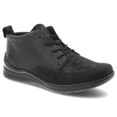 Półbuty RIEKER - 48922-00 Black