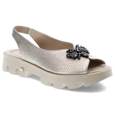 Sandały KARINO - 4951/074-P Złoty/Lico