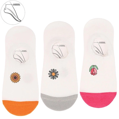 Baleriny MORAJ 3 Pary - CDB200-404 Mix Kolor