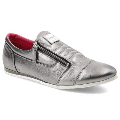 Półbuty KARINO - 1677/127-P Szary/Nikiel