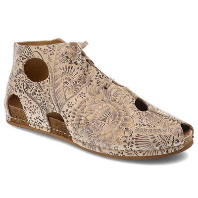 Trzewiki MACIEJKA - 03426-02/00-6 Beż+Złoto