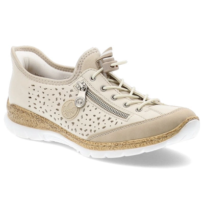 Półbuty RIEKER - N42V3-60 Beige