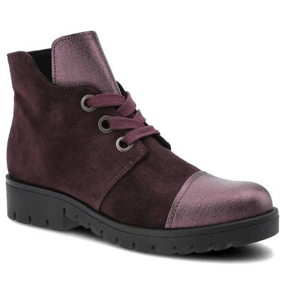 Botki GAMIS - 3542 K16/Bordo Welur