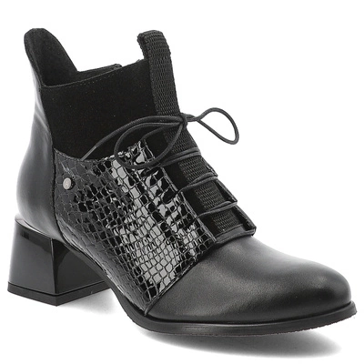 Botki ARMODO - 60503 S.Czarny+Matrix+W