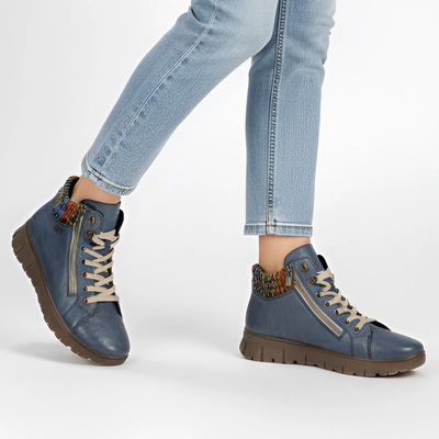 Trzewiki RIEKER - N1305-14 Blue