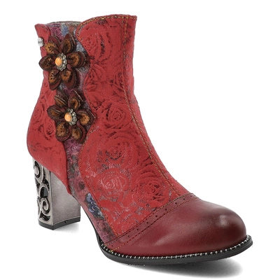 Botine LAURA VITA - Ledao 34 AT135-C3 Rouge