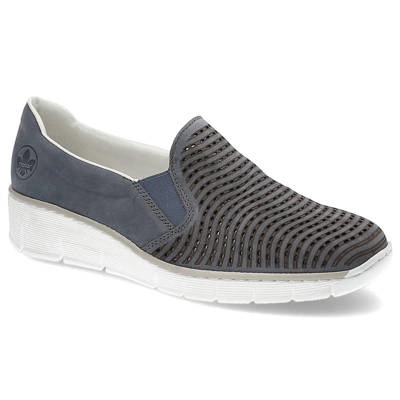 Halbschuhe RIEKER - 53792-14 Blue