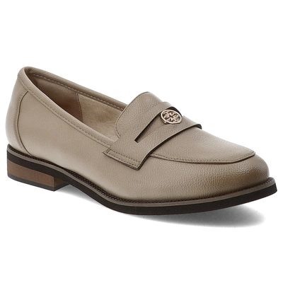 Mokasyny CAMBELL - 25-19301BG Beżowy