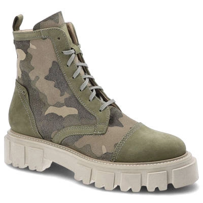 Botki SIMEN - 5058A Moro Zieleń/Beż