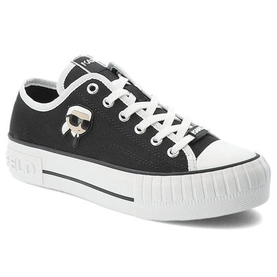 Turnschuhe KARL LAGERFELD - KL60424 900 Black Canvas