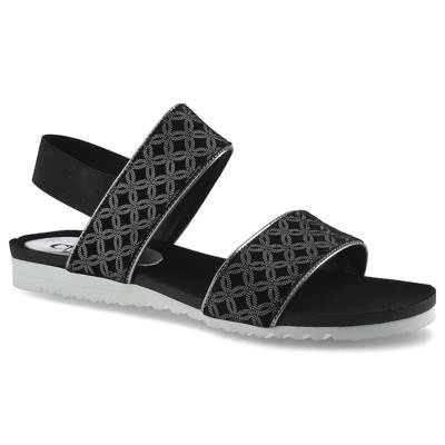 Sandały CHEBELLO - B509 Czarne Kółka Ibis/Srebro