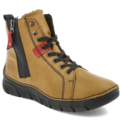 Botki RIEKER - 55024-68 Yellow