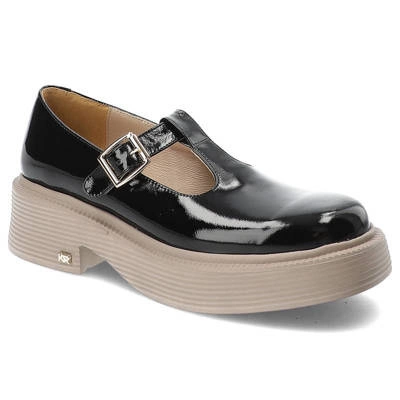 Półbuty KARINO - 4695/090-P Czarny/Naplak