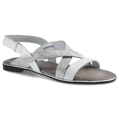 Sandalen LEMAR - 40033 Bf.Biały/Moro Metal Srebro