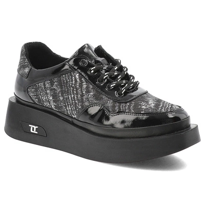Sneakersy ARTIKER - 57C2043 Czarny/Srebrny