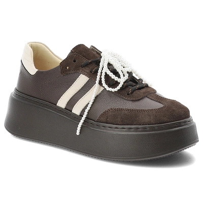 Sneakersy ARMODO - N1068S10 - Czekolada 1007/1230/552