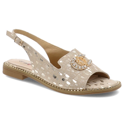 Sandały S.BARSKI - KV51-096 Lt.Gold