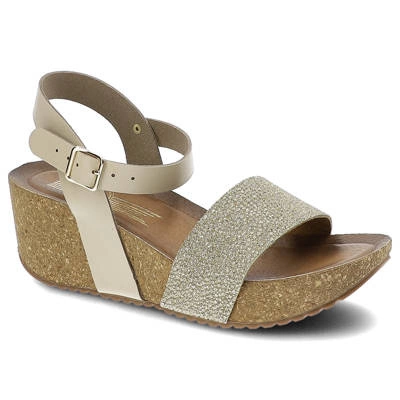 Sandalen LEMAR - 40286 Bf.Beige+Bf.Brokat Gold