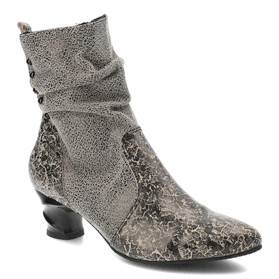 Botki ARMODO - 7097A Beige/Schwarz