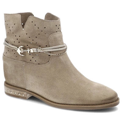 Botki CARINII - B5482_-O17-000-000-B89 Beż