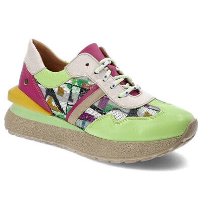 Sneakersy MACIEJKA - 06322-09/00-1 Zielony+Róż
