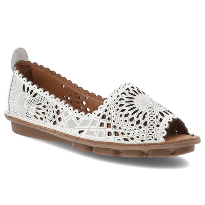 Baleriny RAVINI - VT59 White