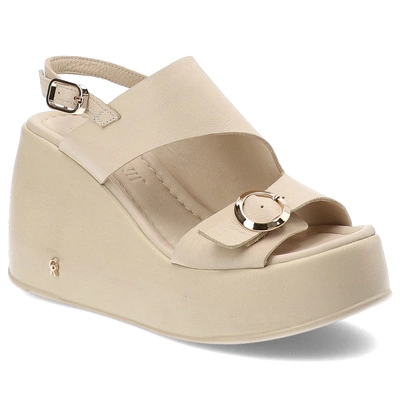 Sandały CARINII - B6441_-491-000-000-000 Beż