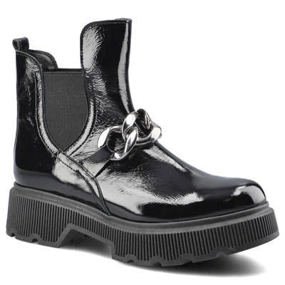 Botki LEMAR - 60335 Naplak Czarny