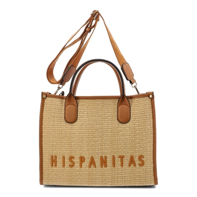 Torebka HISPANITAS - BV253833 Rafia-V25 Natural Samba-V25 Cuoio